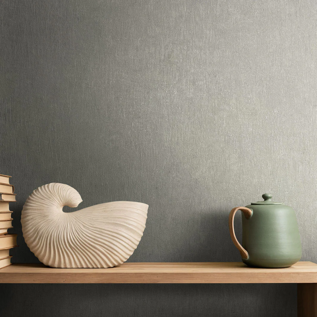 Nordic Linen Texture - Mist Grey Wallpaper - Image 6