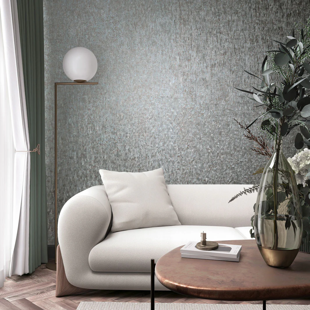 Nordic Linen Texture - Rustic Sage Wallpaper - Image 3