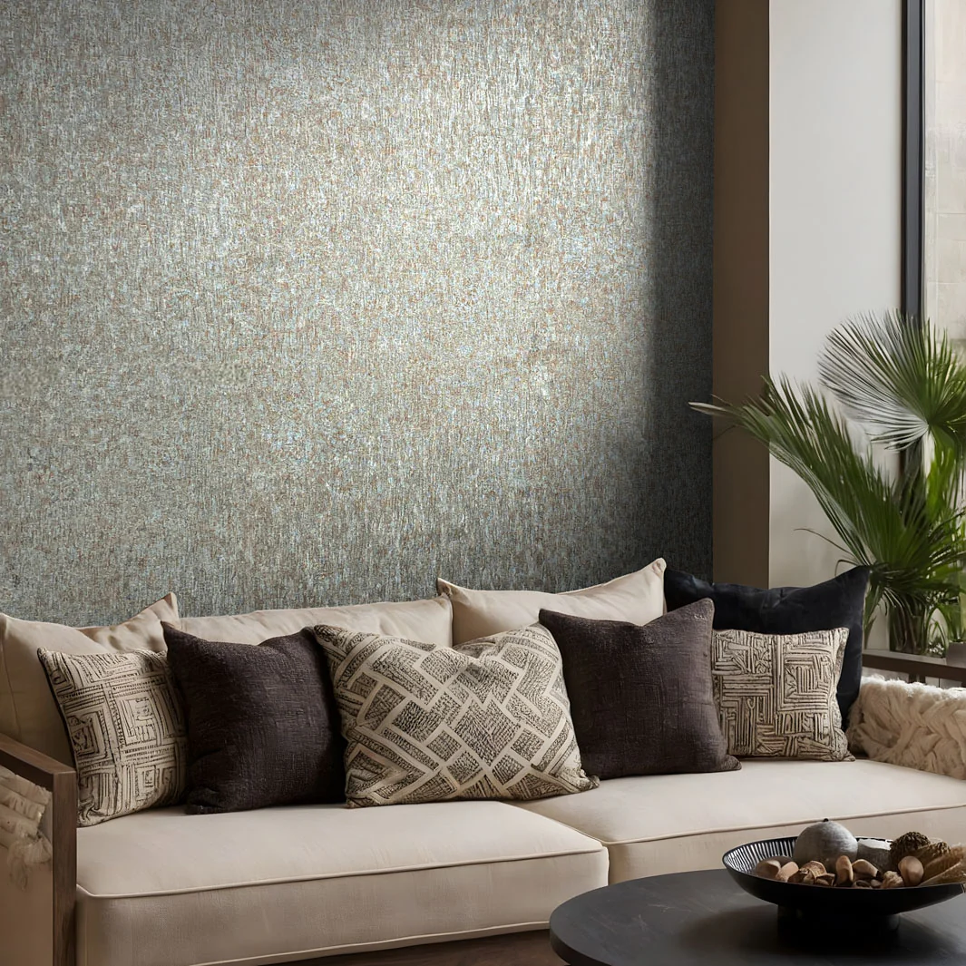 Nordic Linen Texture - Rustic Sage Wallpaper - Image 5