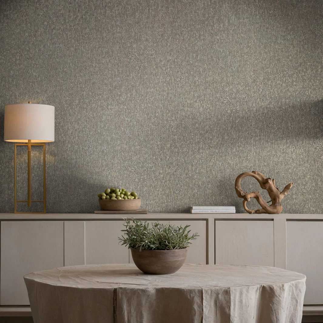 Nordic Linen Texture - Soft Taupe Wallpaper - Image 5