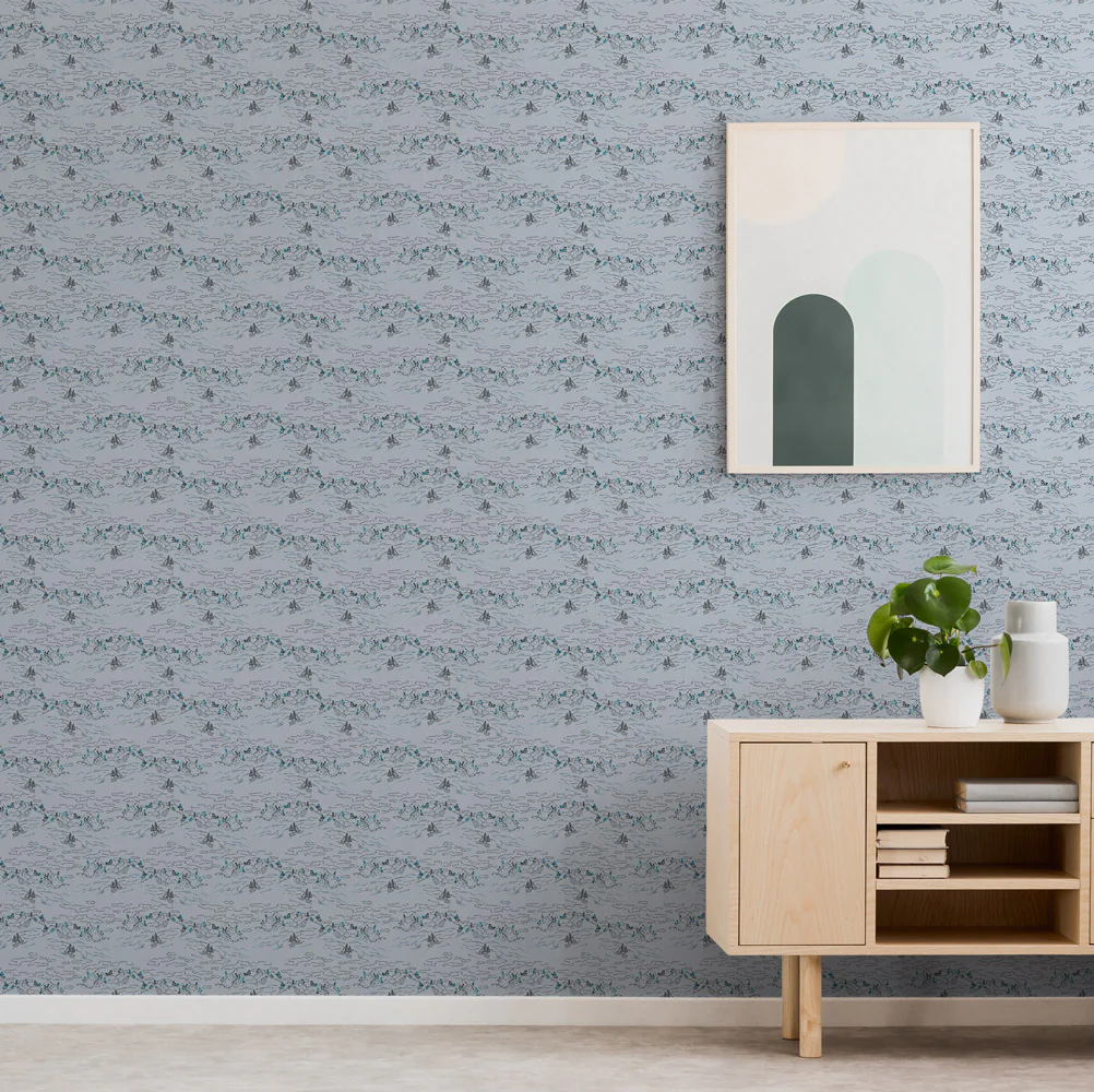 Ocean Toile Wallpaper - Image 2