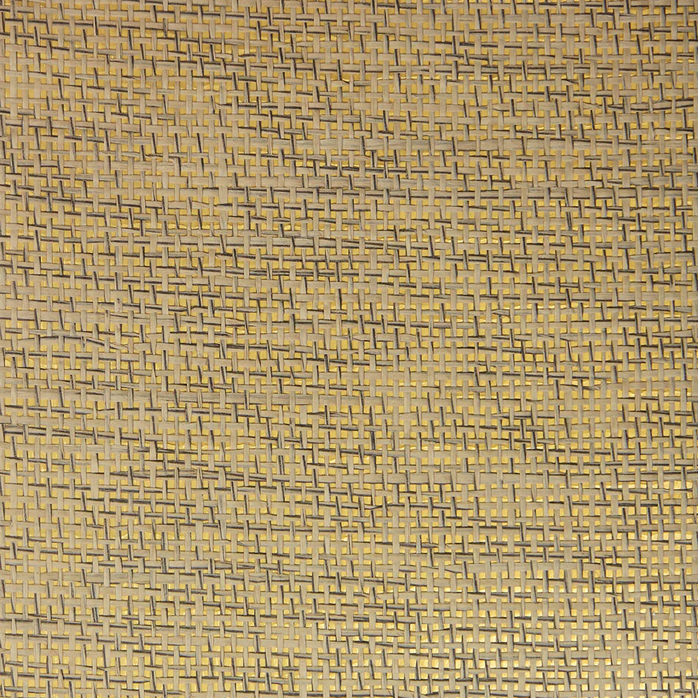 Paper Weave Wallpaper - Salt and Pepper on Gold