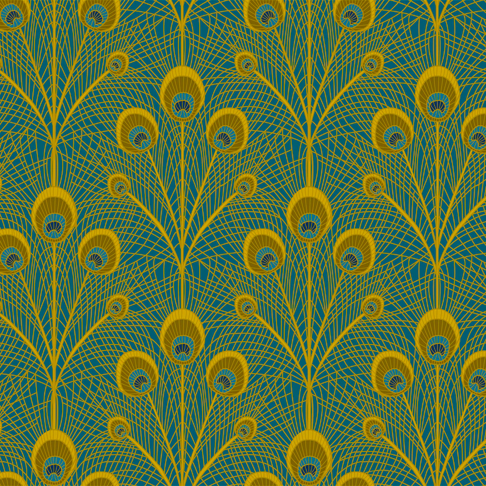 Peacock Feathers Wallpaper - Image 3