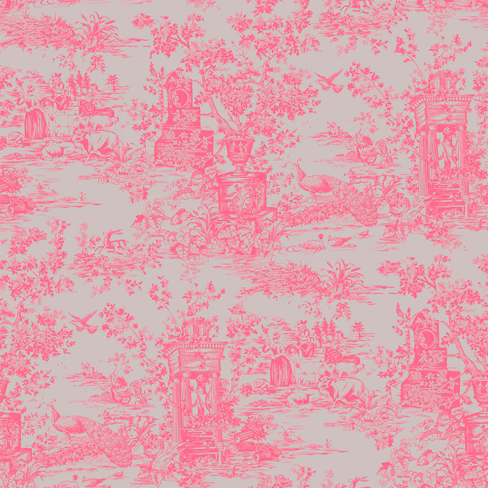 Peacock Toile Wallpaper - Image 3