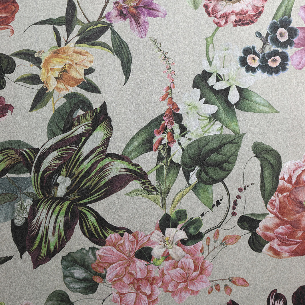 Perennial Garden - Beige Wallpaper