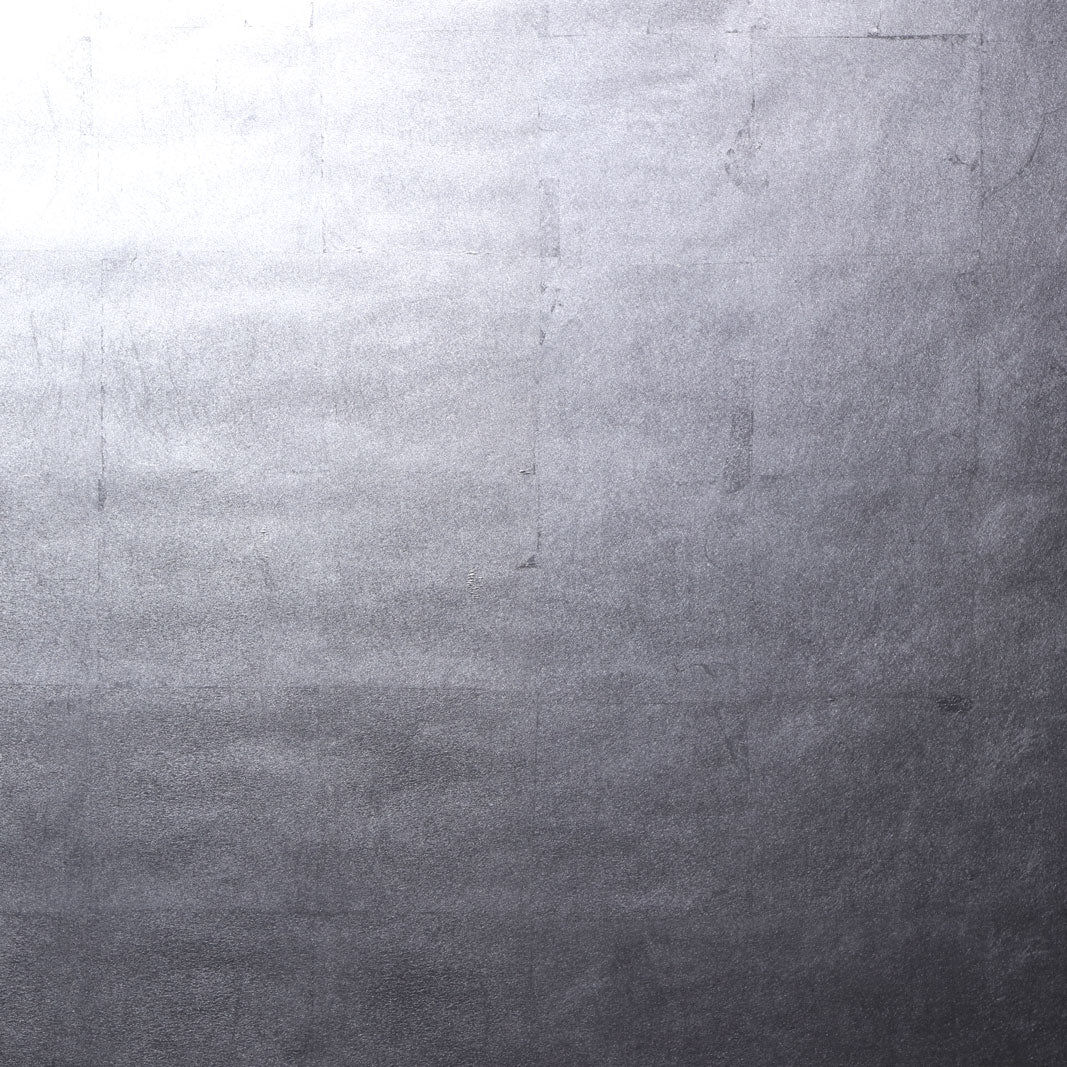 Pewter Metal Leaf Wallpaper