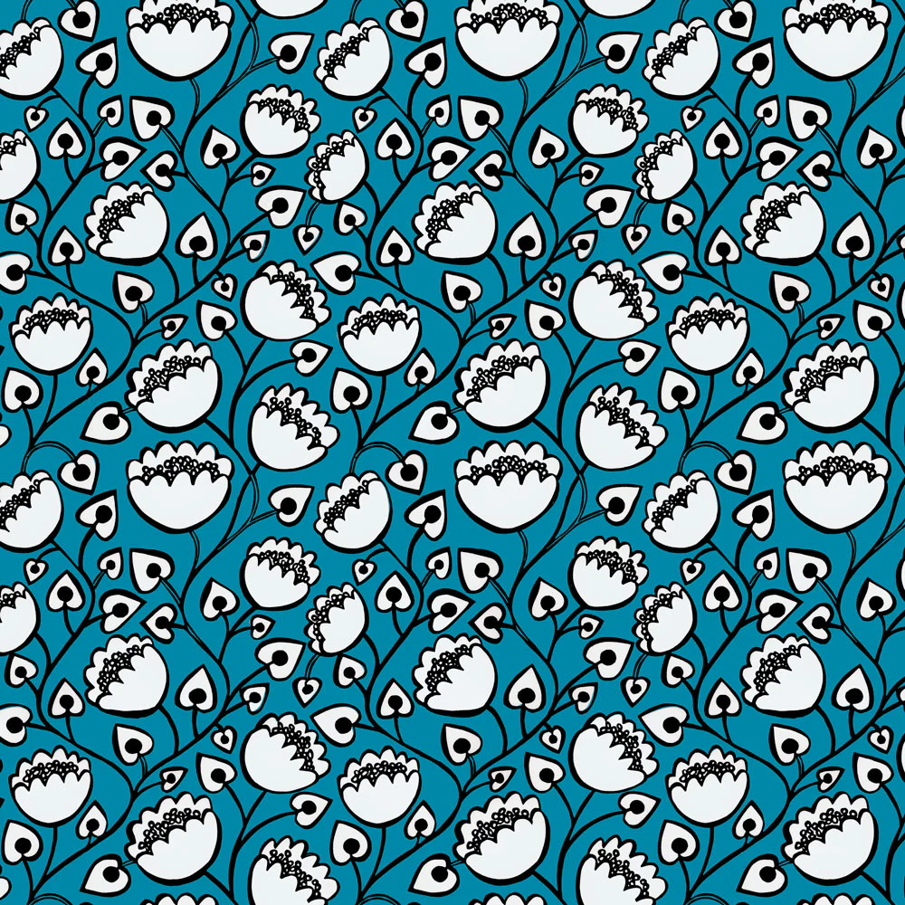 Pop Floral Wallpaper