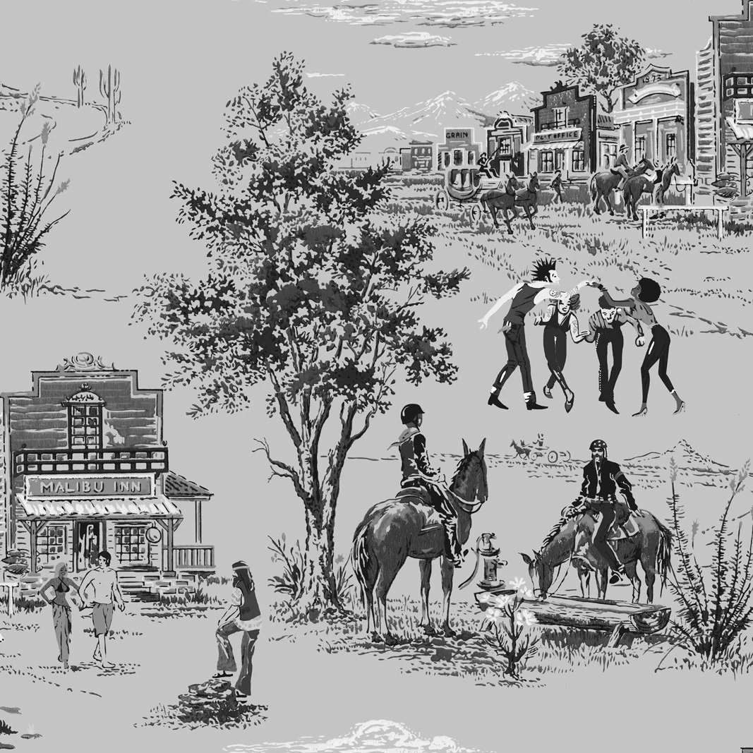 Punk Rock Toile Wallpaper - Image 2
