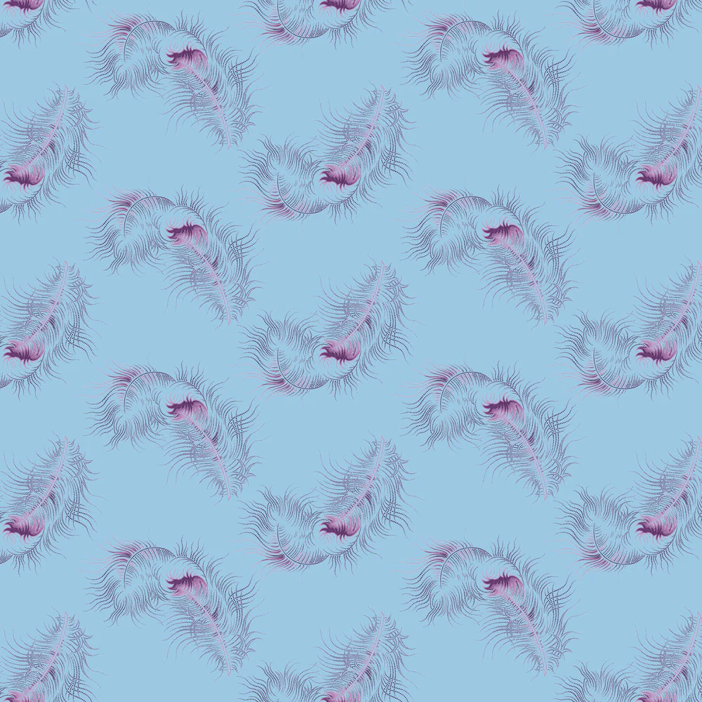 Purple Plumage Wallpaper