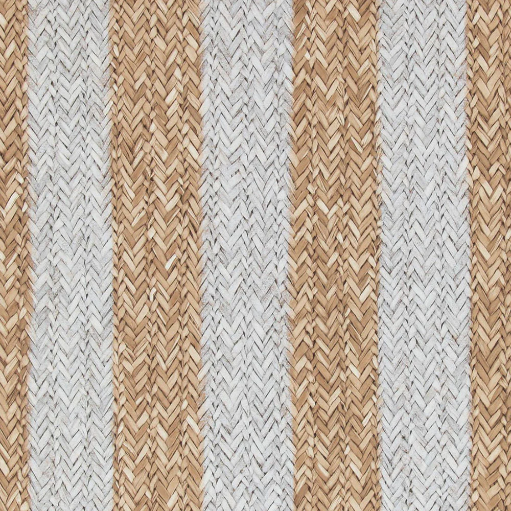 Rattan Stripe Wallpaper - Brown