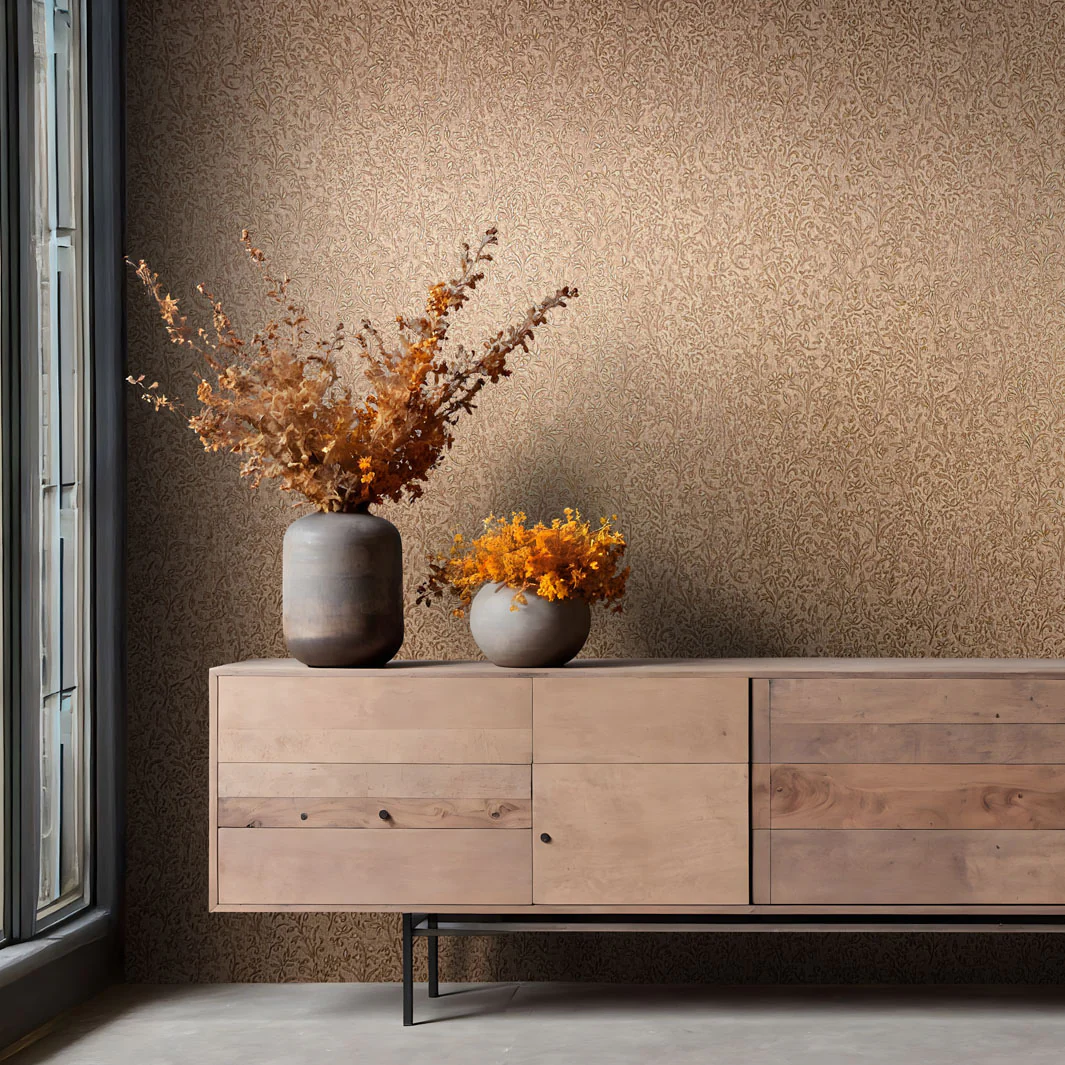 Ritual Bloom - Bronzed Oak Wallpaper - Image 5
