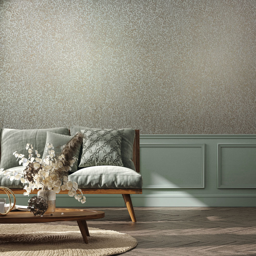 Ritual Bloom - Dusty Blue Wallpaper - Image 7