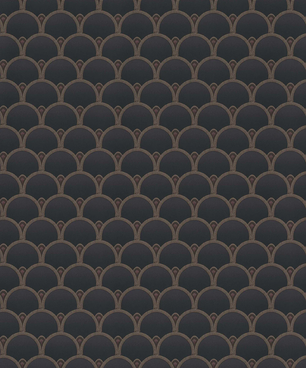Roaring Roundings Wallpaper - Blue