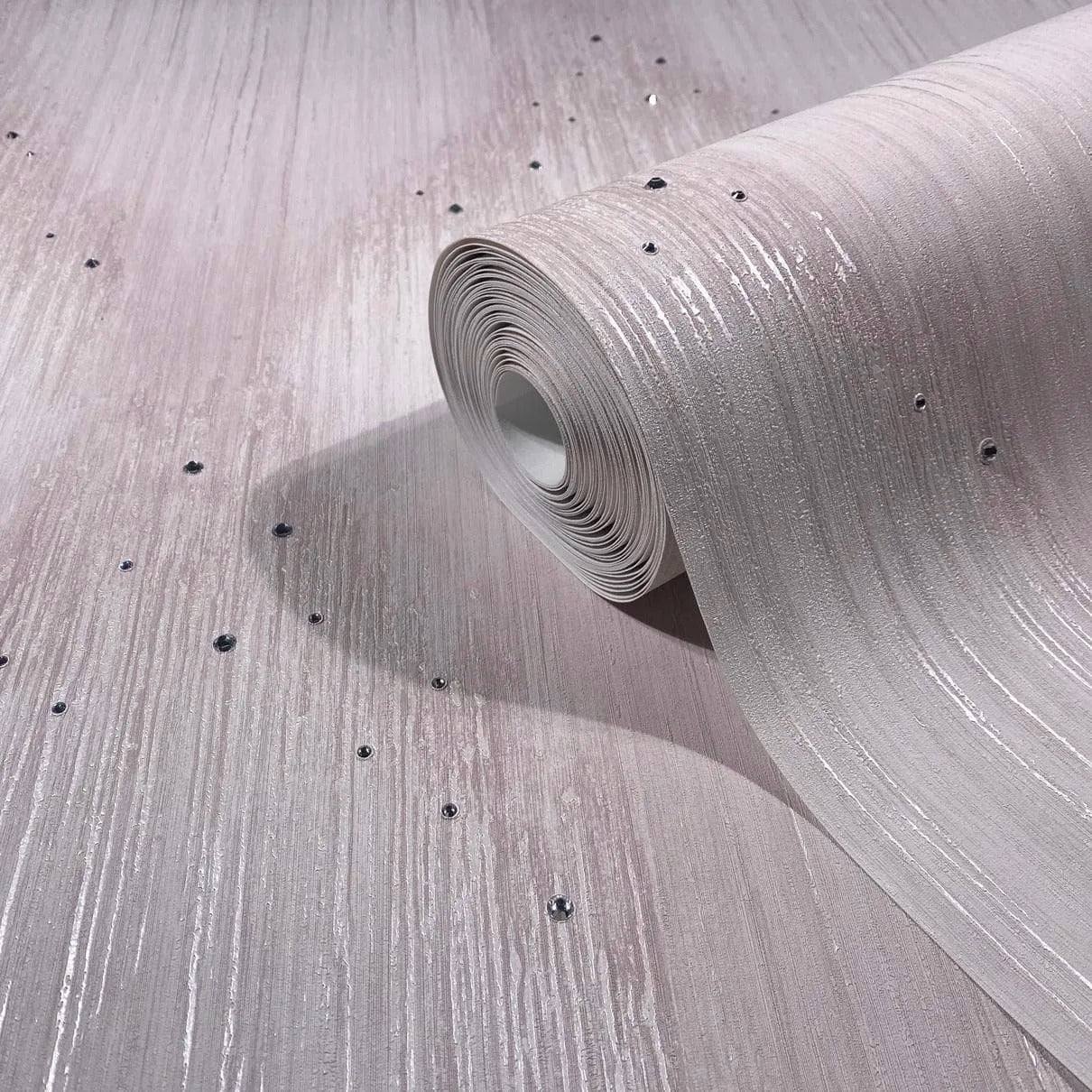 Silk Prism with Rhinestones - Blush Wallpaper