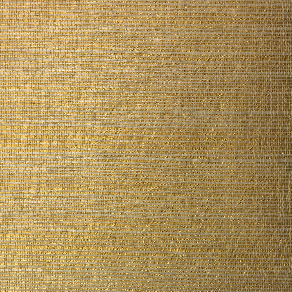 Sisal Wallpaper - Ivory on Gold