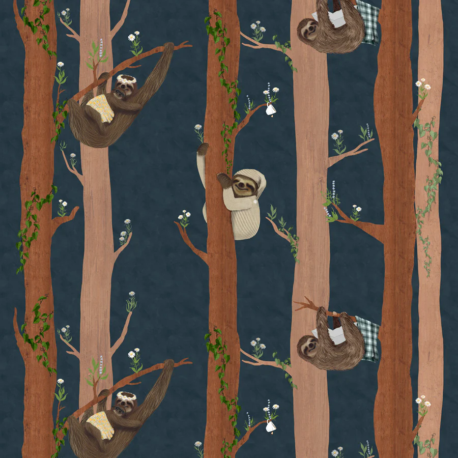Sleepy Sleepy Sloths Wallpaper - Image 3