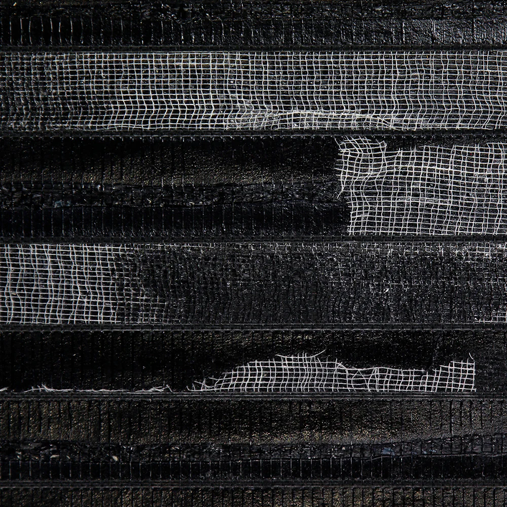 Spellbind | Black and White Raffia Gauze Net Wallpaper