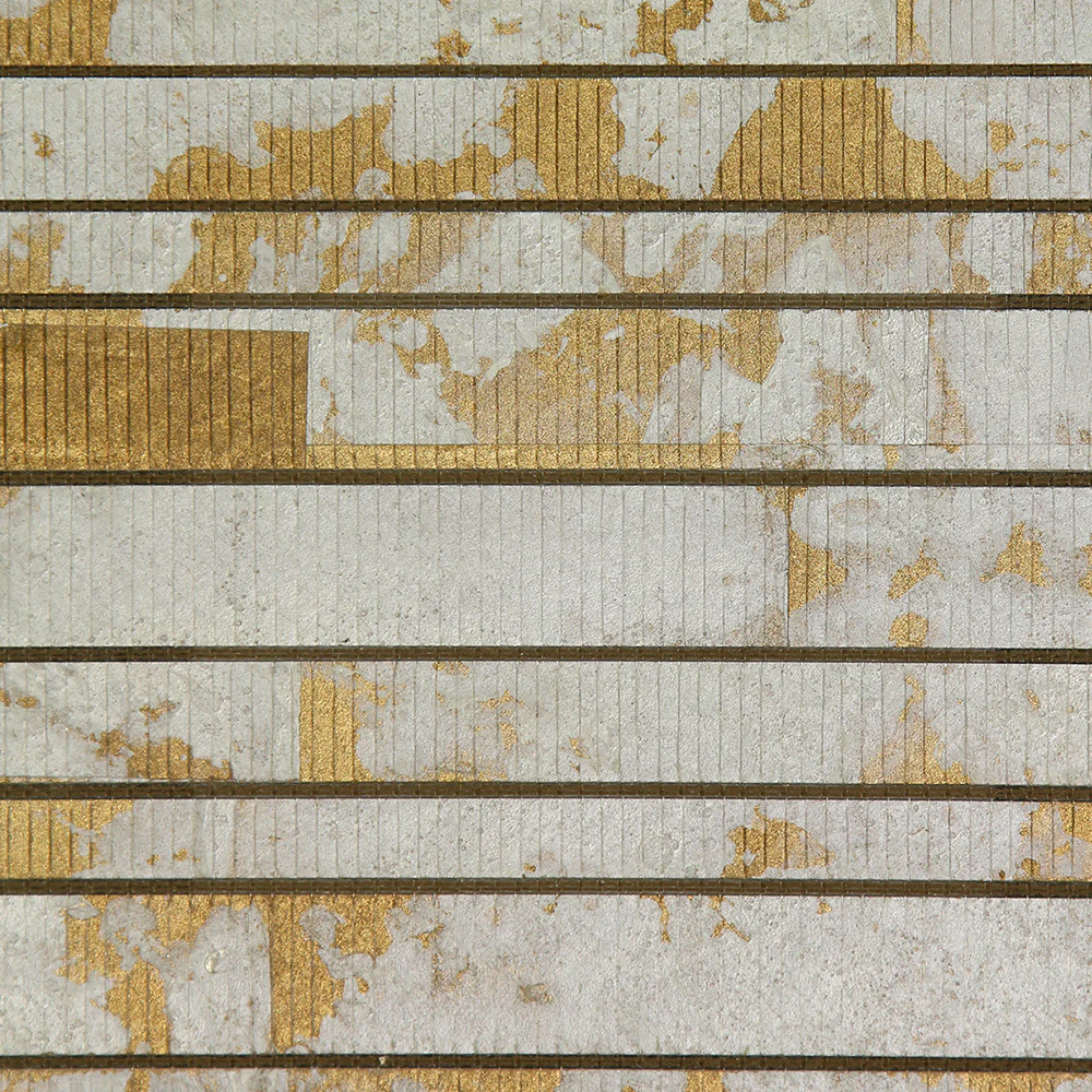 Spellbind | Gold and White Paint Wallpaper