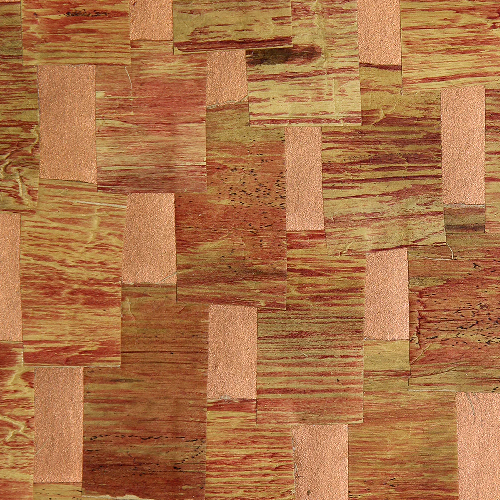 Spellbind | Red Bronze Water Hyacinth with Gap-Kan Paper Wallpaper