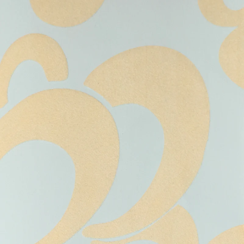 Spherule Flocked Wallpaper - Powder Blue