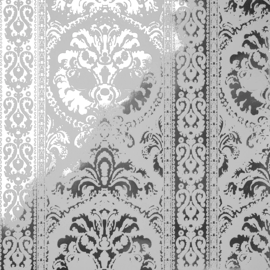 St. Moritz Flocked Wallpaper - Image 3