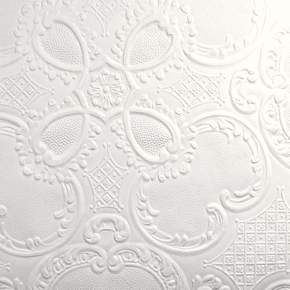 Supaglypta Alfred Paintable Embossed Wallpaper