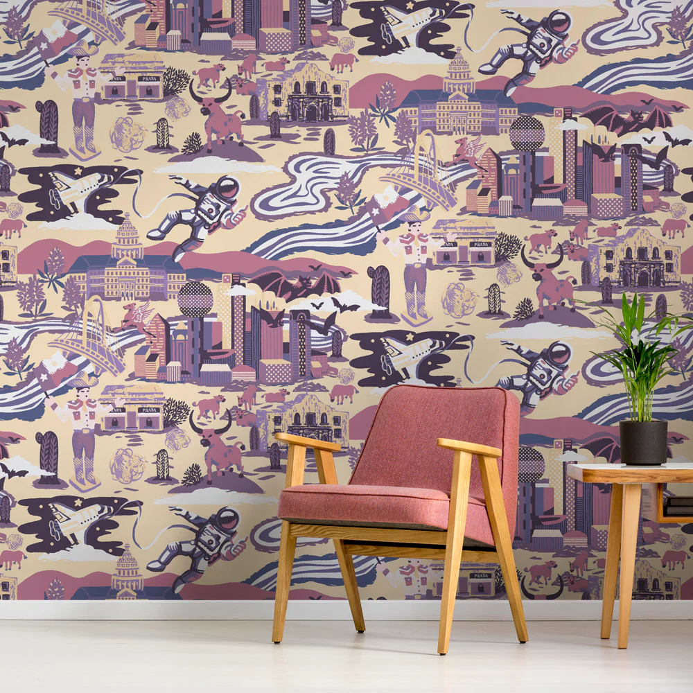 Texas Toile Wallpaper - Image 3