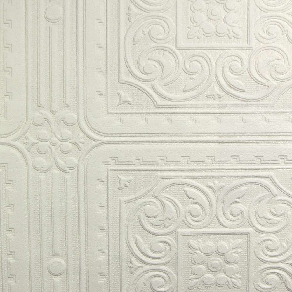 Turner Tile Paintable Embossed Wallpaper