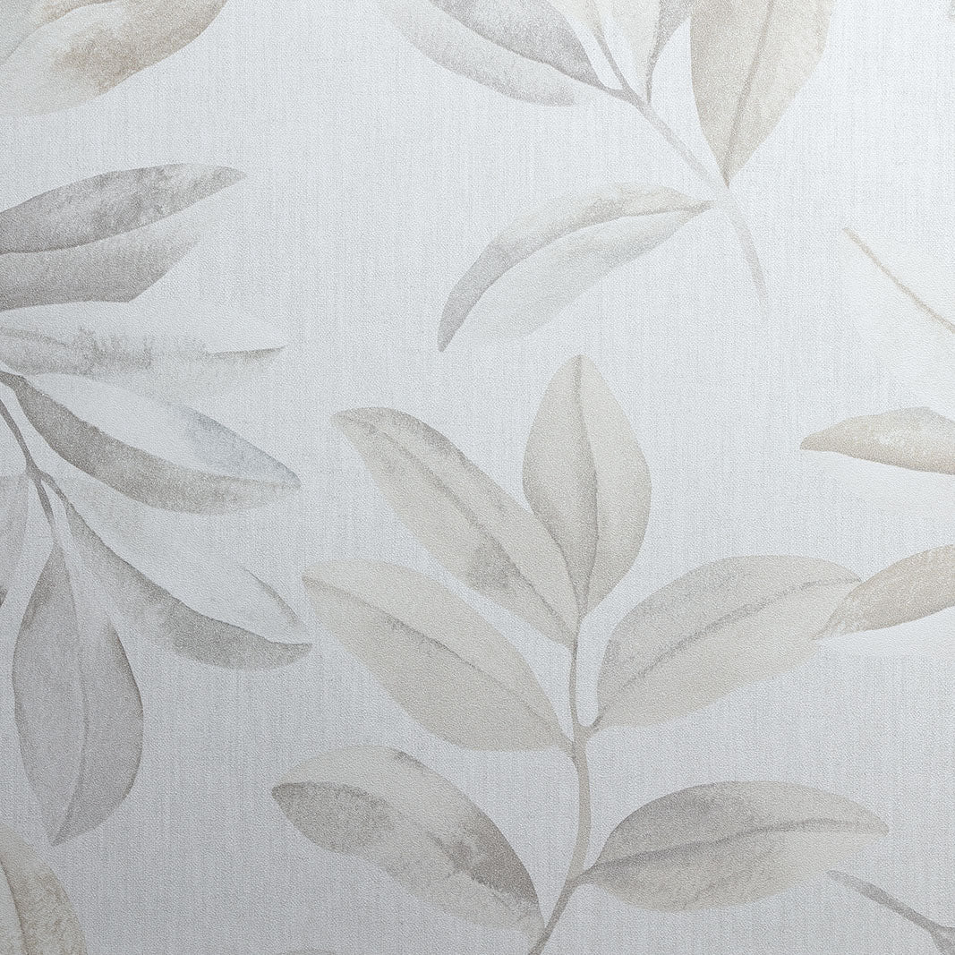 Watercolor Leaves - Porcelain Wallpaper