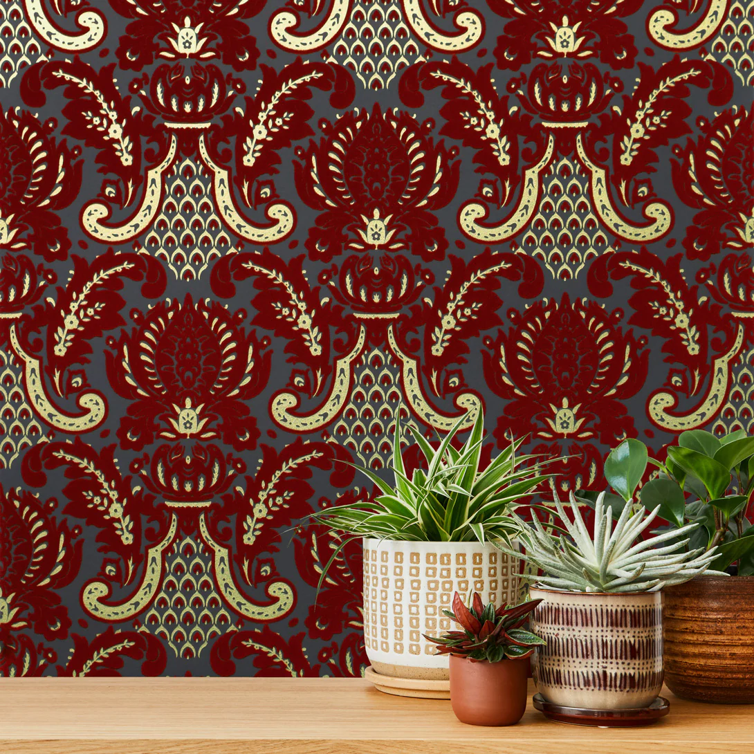 Windsor Flocked Wallpaper - Image 3