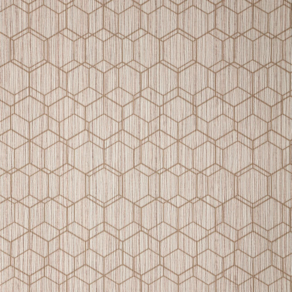 Wire Hex Wallpaper - Blush